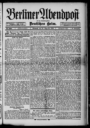 Berliner Abendpost vom 25.12.1895