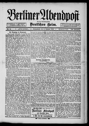 Berliner Abendpost vom 04.01.1896