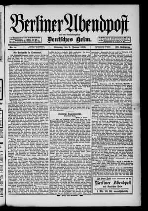 Berliner Abendpost vom 05.01.1896