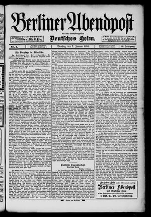 Berliner Abendpost vom 07.01.1896