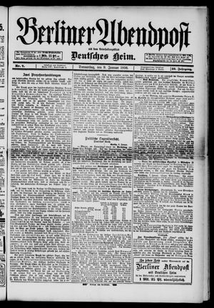 Berliner Abendpost vom 09.01.1896