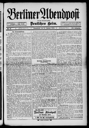 Berliner Abendpost vom 11.01.1896