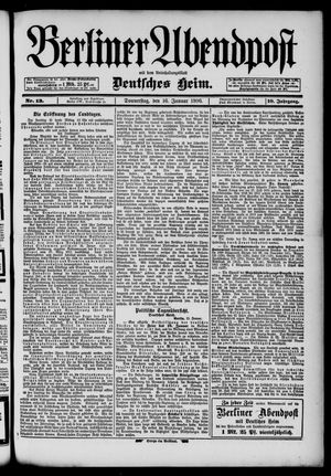 Berliner Abendpost vom 16.01.1896