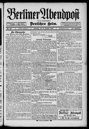 Berliner Abendpost on Jan 19, 1896