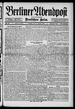 Berliner Abendpost vom 21.01.1896