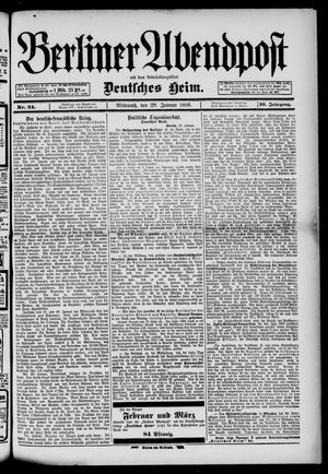 Berliner Abendpost vom 29.01.1896