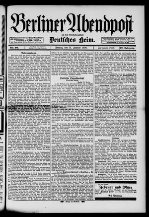Berliner Abendpost vom 31.01.1896