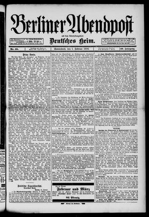 Berliner Abendpost vom 01.02.1896
