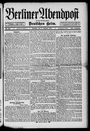 Berliner Abendpost vom 11.02.1896