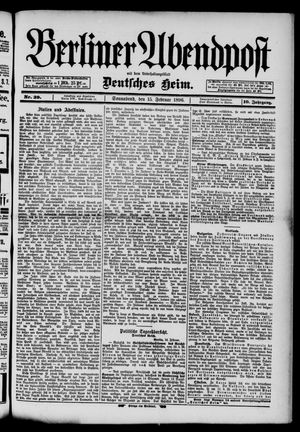 Berliner Abendpost vom 15.02.1896