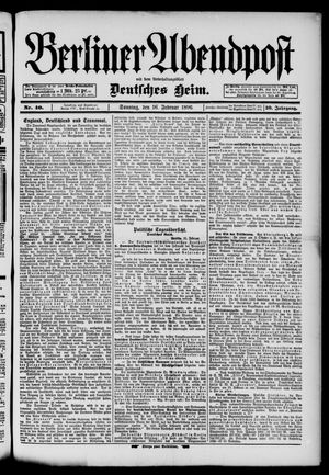 Berliner Abendpost vom 16.02.1896