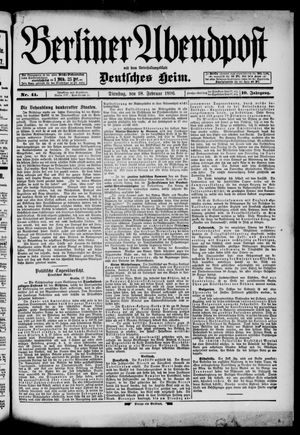 Berliner Abendpost vom 18.02.1896