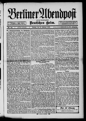 Berliner Abendpost on Feb 21, 1896