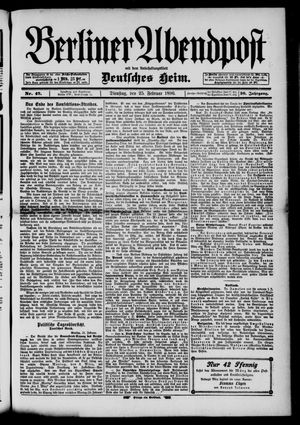 Berliner Abendpost on Feb 25, 1896