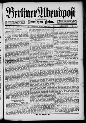 Berliner Abendpost vom 12.03.1896