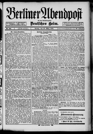 Berliner Abendpost vom 20.03.1896