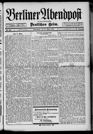 Berliner Abendpost vom 21.03.1896