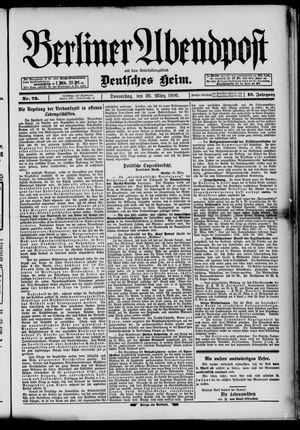 Berliner Abendpost vom 26.03.1896