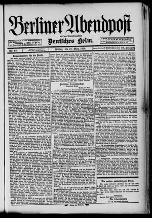 Berliner Abendpost vom 27.03.1896