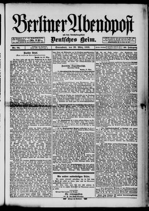 Berliner Abendpost on Mar 28, 1896