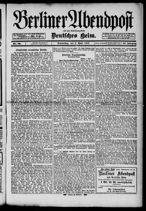 Berliner Abendpost vom 02.04.1896