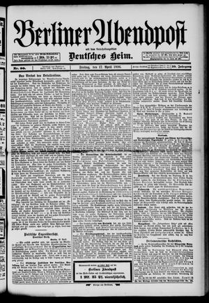 Berliner Abendpost vom 17.04.1896