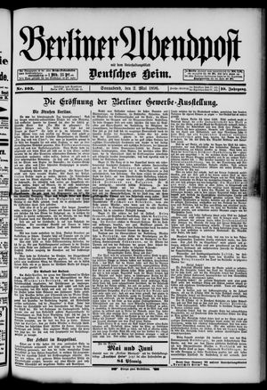 Berliner Abendpost vom 02.05.1896