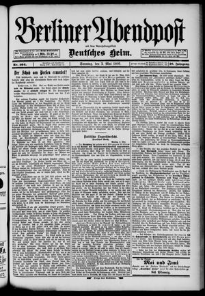 Berliner Abendpost on May 3, 1896