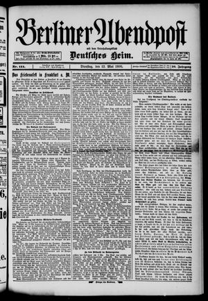 Berliner Abendpost vom 12.05.1896