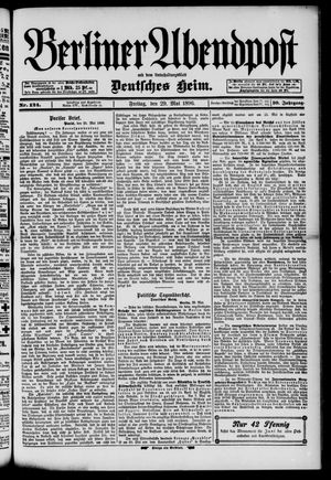 Berliner Abendpost vom 29.05.1896