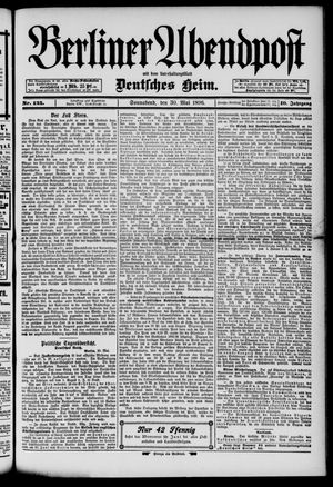Berliner Abendpost on May 30, 1896