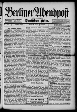 Berliner Abendpost vom 03.06.1896