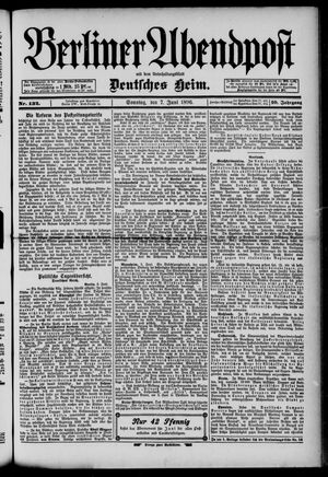 Berliner Abendpost on Jun 7, 1896
