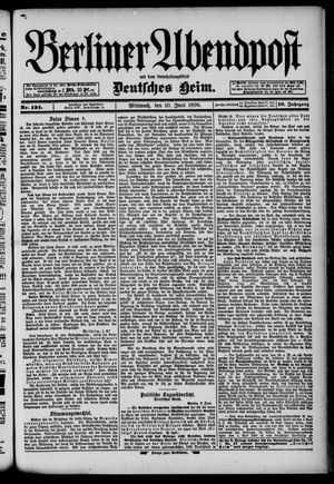 Berliner Abendpost vom 10.06.1896