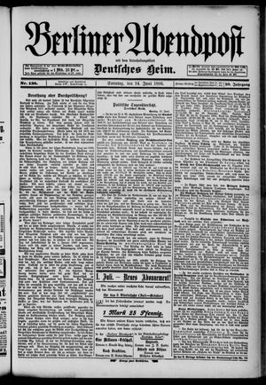 Berliner Abendpost vom 14.06.1896