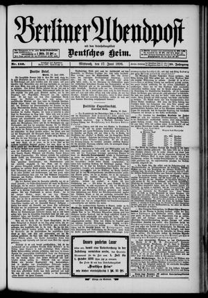 Berliner Abendpost vom 17.06.1896