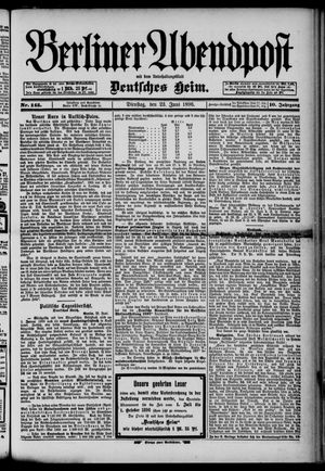 Berliner Abendpost vom 23.06.1896