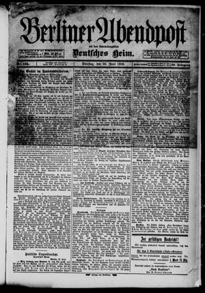 Berliner Abendpost vom 30.06.1896