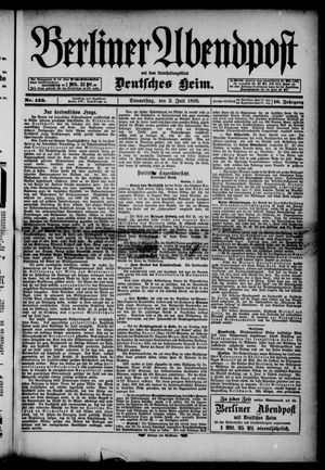 Berliner Abendpost on Jul 2, 1896