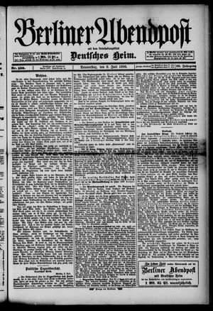 Berliner Abendpost vom 09.07.1896
