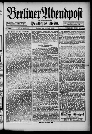 Berliner Abendpost vom 10.07.1896