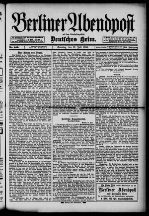 Berliner Abendpost vom 12.07.1896