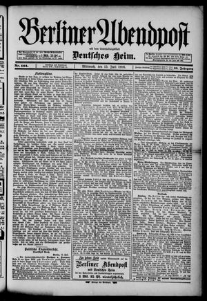 Berliner Abendpost vom 15.07.1896