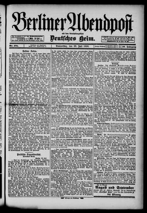 Berliner Abendpost vom 23.07.1896