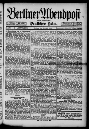 Berliner Abendpost vom 24.07.1896