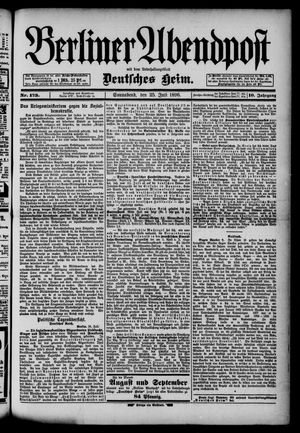 Berliner Abendpost vom 25.07.1896
