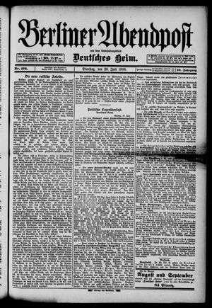 Berliner Abendpost vom 28.07.1896