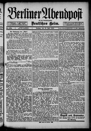 Berliner Abendpost vom 31.07.1896