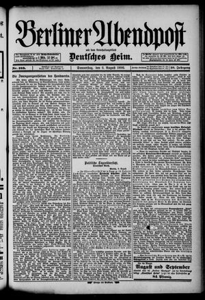 Berliner Abendpost vom 06.08.1896