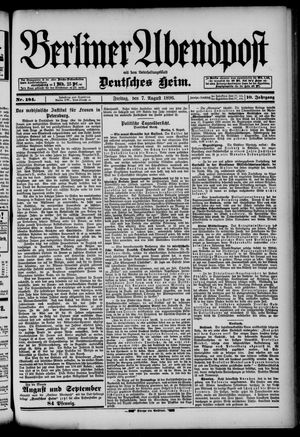 Berliner Abendpost vom 07.08.1896
